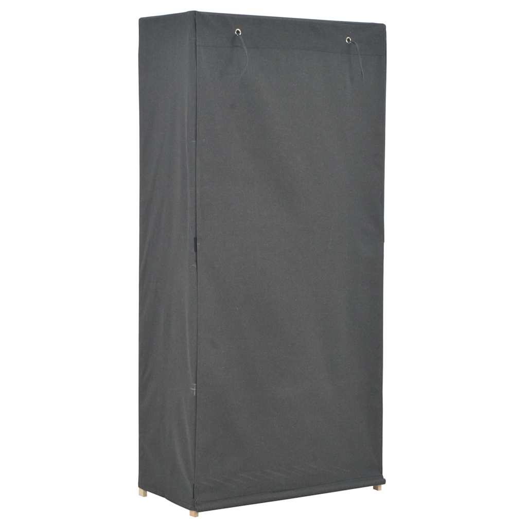 vidaXL Ντουλάπα Γκρι 79 x 40 x 170 εκ. Υφασμάτινη