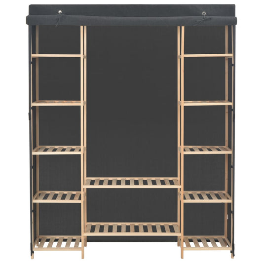 vidaXL Ντουλάπα Γκρι 135 x 40 x 170 εκ. Υφασμάτινη
