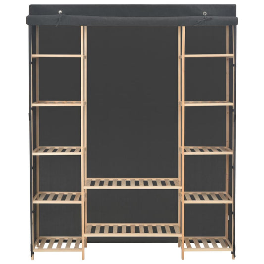 vidaXL Ντουλάπα Γκρι 135 x 40 x 170 εκ. Υφασμάτινη