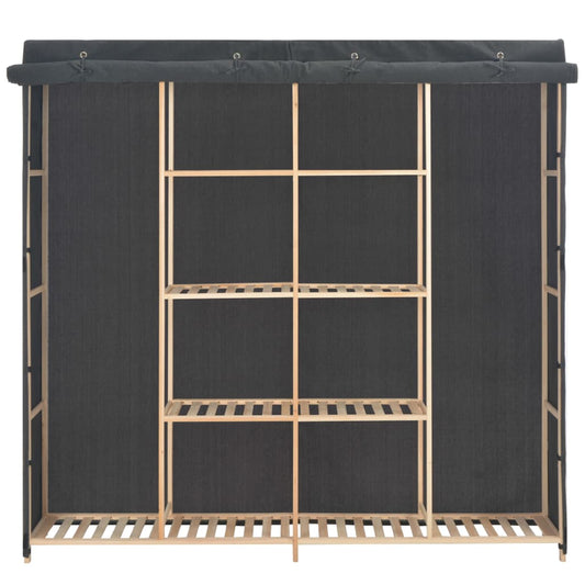 vidaXL Ντουλάπα Γκρι 173 x 40 x 170 εκ. Υφασμάτινη