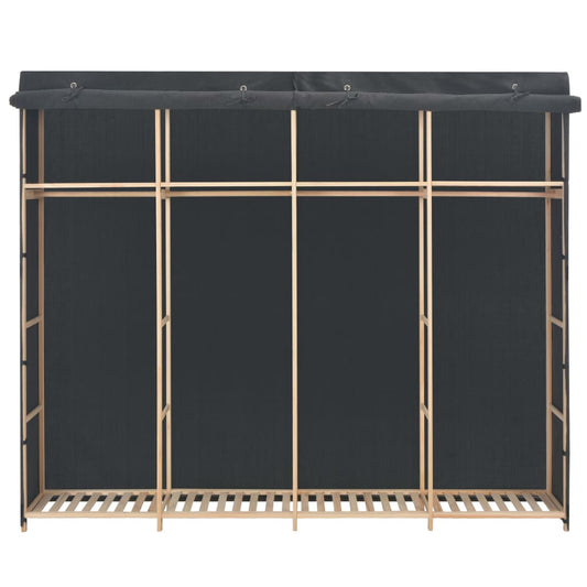 vidaXL Ντουλάπα Γκρι 200 x 40 x 170 εκ. Υφασμάτινη