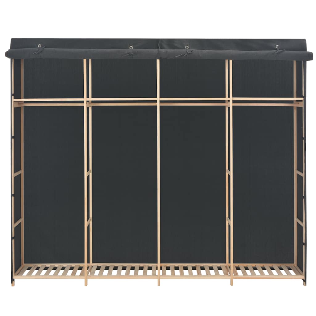 vidaXL Ντουλάπα Γκρι 200 x 40 x 170 εκ. Υφασμάτινη