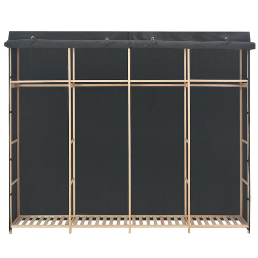 vidaXL Ντουλάπα Γκρι 200 x 40 x 170 εκ. Υφασμάτινη