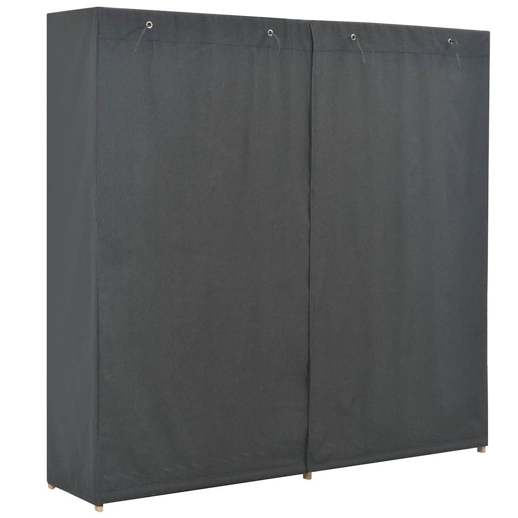 vidaXL Ντουλάπα Γκρι 200 x 40 x 170 εκ. Υφασμάτινη