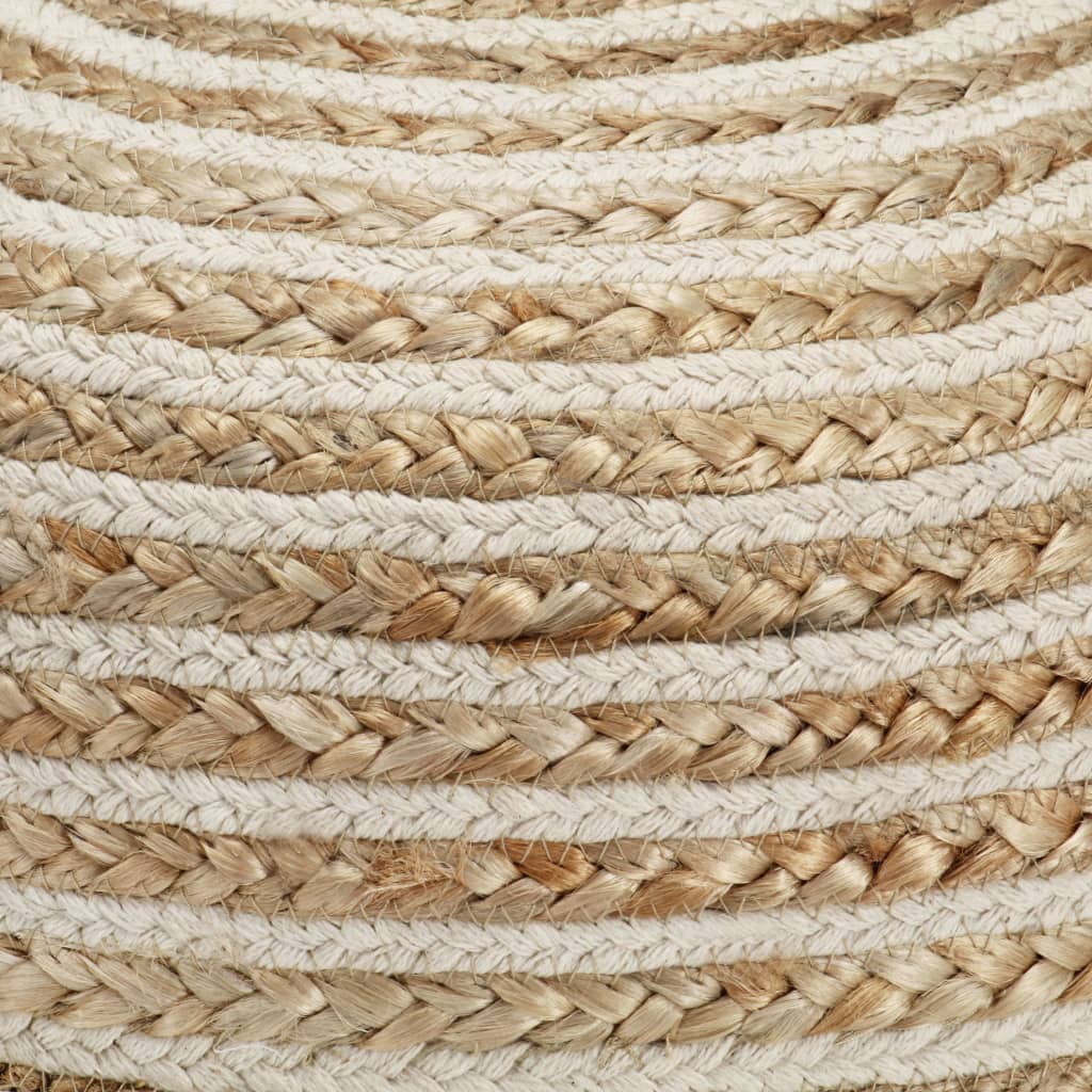 vidaXL Πουφ Χειροποίητο 40 x 45 εκ. από Γιούτα