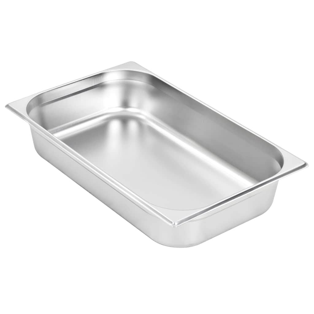 vidaXL Λεκάνες Gastronorm 4 τεμ. GN 1/1 100 χιλ. από Ανοξείδωτο Ατσάλι