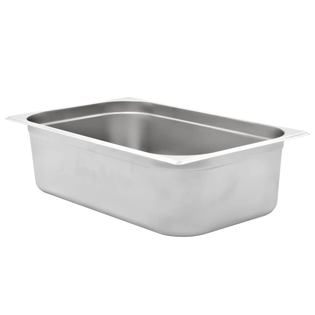 vidaXL Λεκάνες Gastronorm 2 τεμ. GN 1/1 150 χιλ. από Ανοξείδωτο Ατσάλι