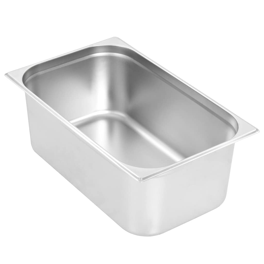 vidaXL Λεκάνες Gastronorm 2 τεμ. GN 1/1 200 χιλ. από Ανοξείδωτο Ατσάλι