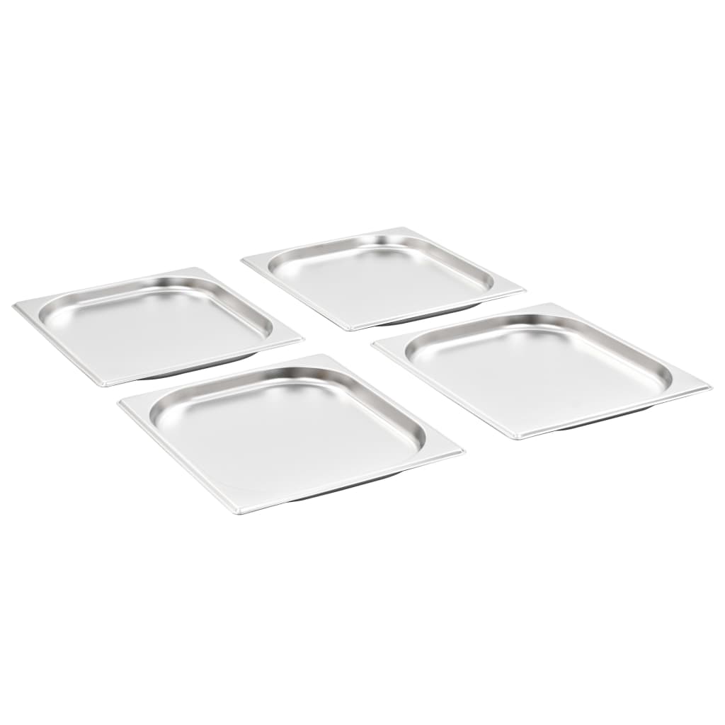 vidaXL Λεκάνες Gastronorm 8 τεμ. GN 1/2 20 χιλ. από Ανοξείδωτο Ατσάλι