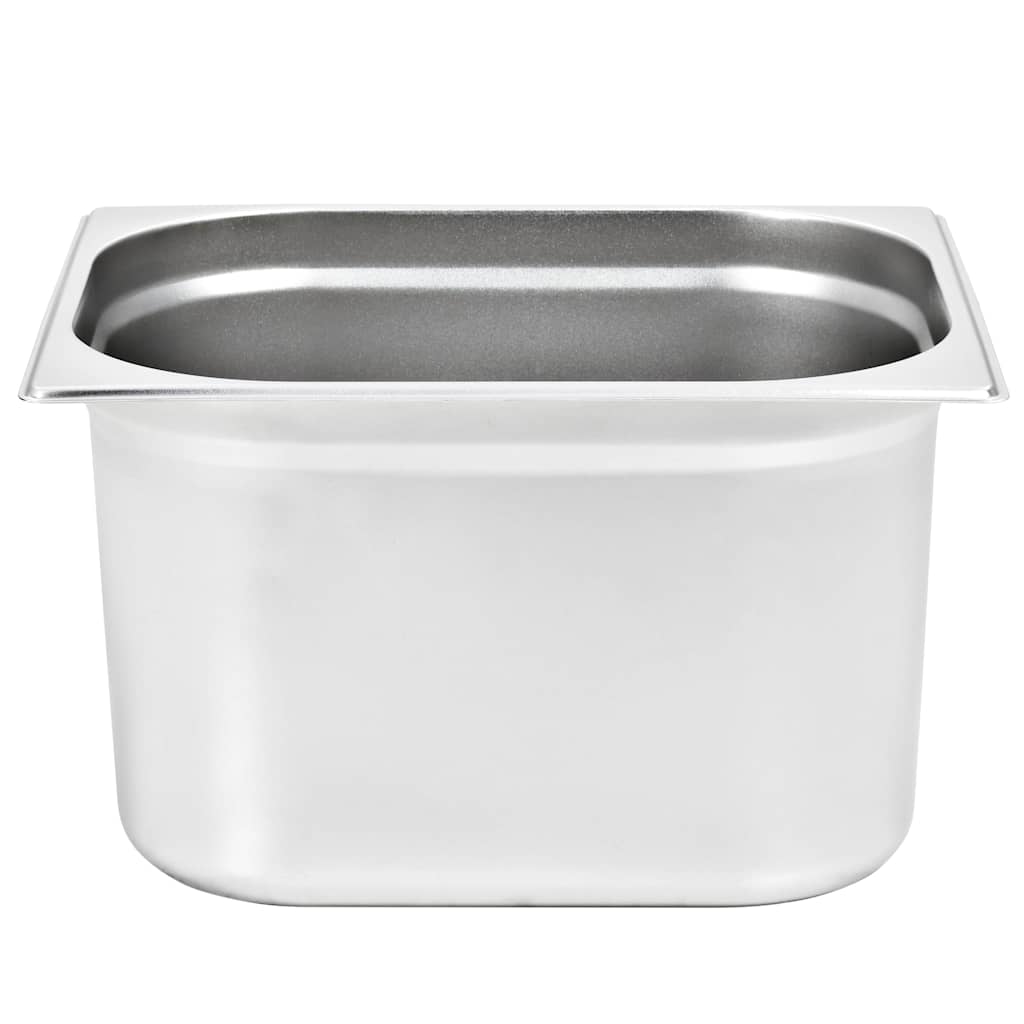 vidaXL Λεκάνες Gastronorm 2 τεμ. GN 1/2 200 χιλ. από Ανοξείδωτο Ατσάλι