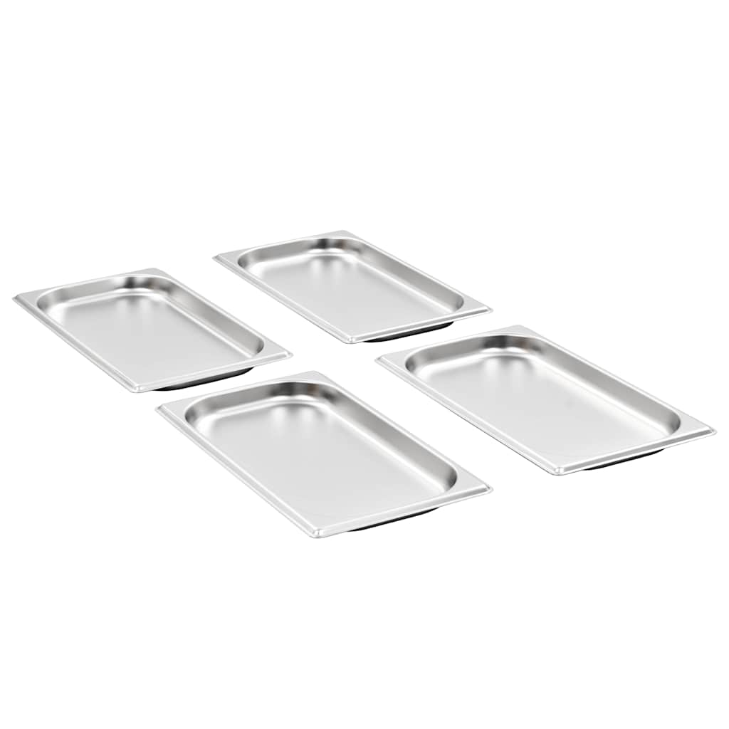 vidaXL Λεκάνες Gastronorm 12 τεμ. GN 1/3 20 χιλ. από Ανοξείδωτο Ατσάλι