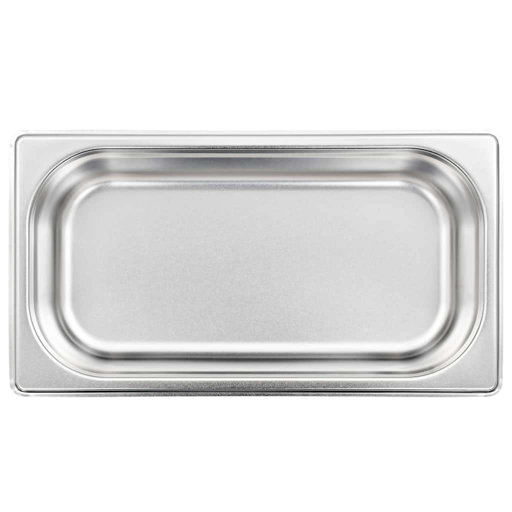 vidaXL Λεκάνες Gastronorm 8 τεμ. GN 1/3 65 χιλ. από Ανοξείδωτο Ατσάλι