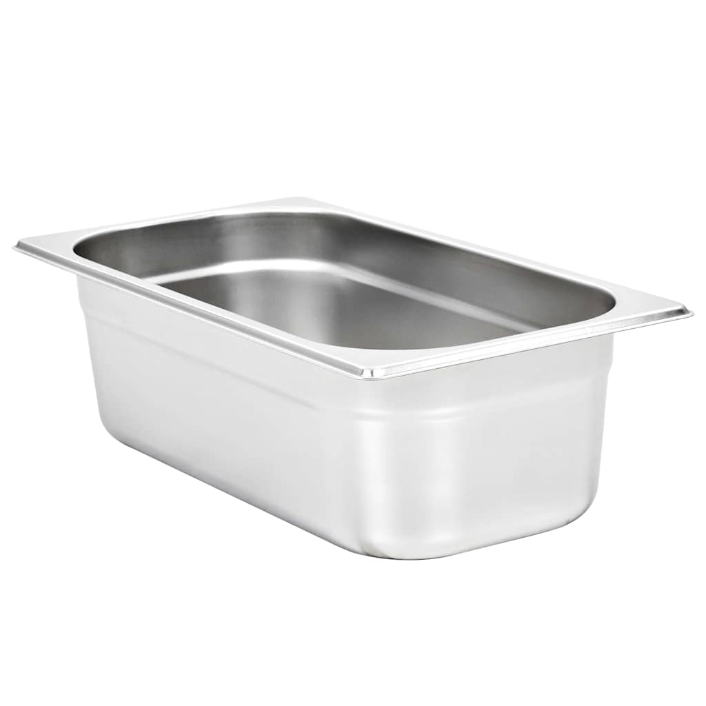 vidaXL Λεκάνες Gastronorm 8 τεμ. GN 1/3 100 χιλ. από Ανοξείδωτο Ατσάλι