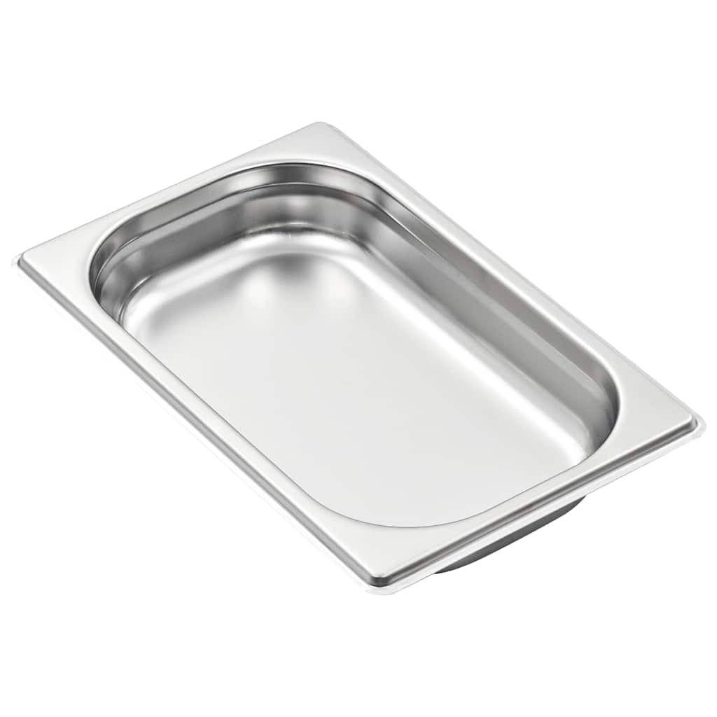 vidaXL Λεκάνες Gastronorm 12 τεμ. GN 1/4 40 χιλ. από Ανοξείδωτο Ατσάλι