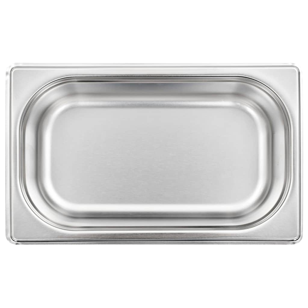 vidaXL Λεκάνες Gastronorm 8 τεμ. GN 1/4 65 χιλ. από Ανοξείδωτο Ατσάλι