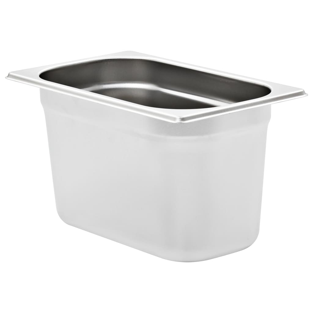 vidaXL Λεκάνες Gastronorm 4 τεμ. GN 1/4 150 χιλ. από Ανοξείδωτο Ατσάλι