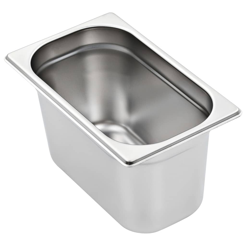 vidaXL Λεκάνες Gastronorm 4 τεμ. GN 1/4 150 χιλ. από Ανοξείδωτο Ατσάλι