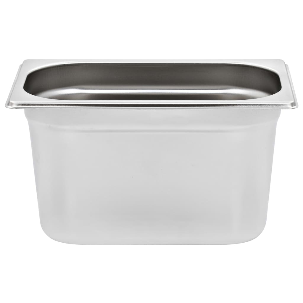 vidaXL Λεκάνες Gastronorm 4 τεμ. GN 1/4 150 χιλ. από Ανοξείδωτο Ατσάλι