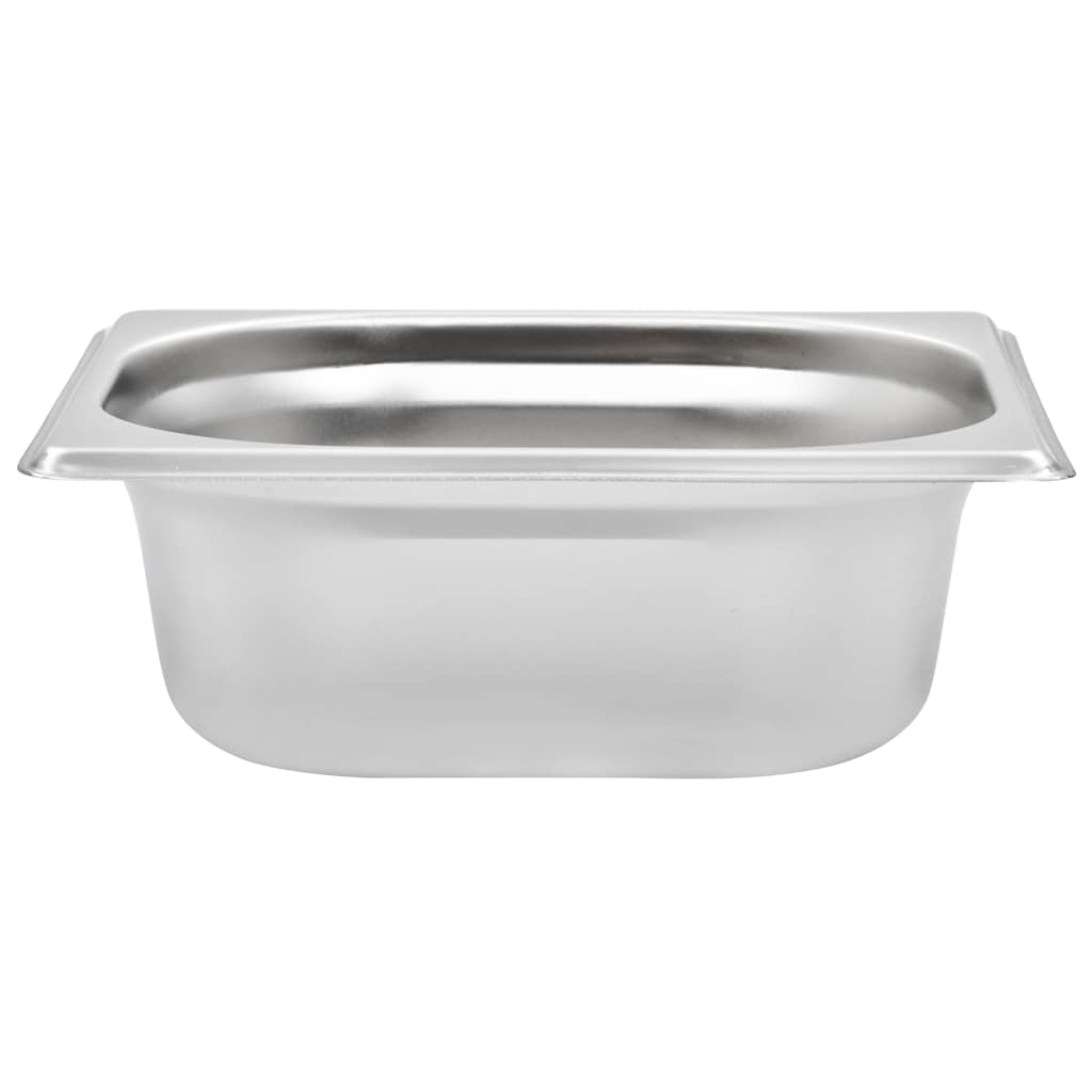vidaXL Λεκάνες Gastronorm 12 τεμ. GN 1/6 65 χιλ. από Ανοξείδωτο Ατσάλι