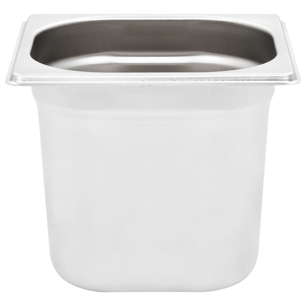 vidaXL Λεκάνες Gastronorm 8 τεμ. GN 1/6 150 χιλ. από Ανοξείδωτο Ατσάλι