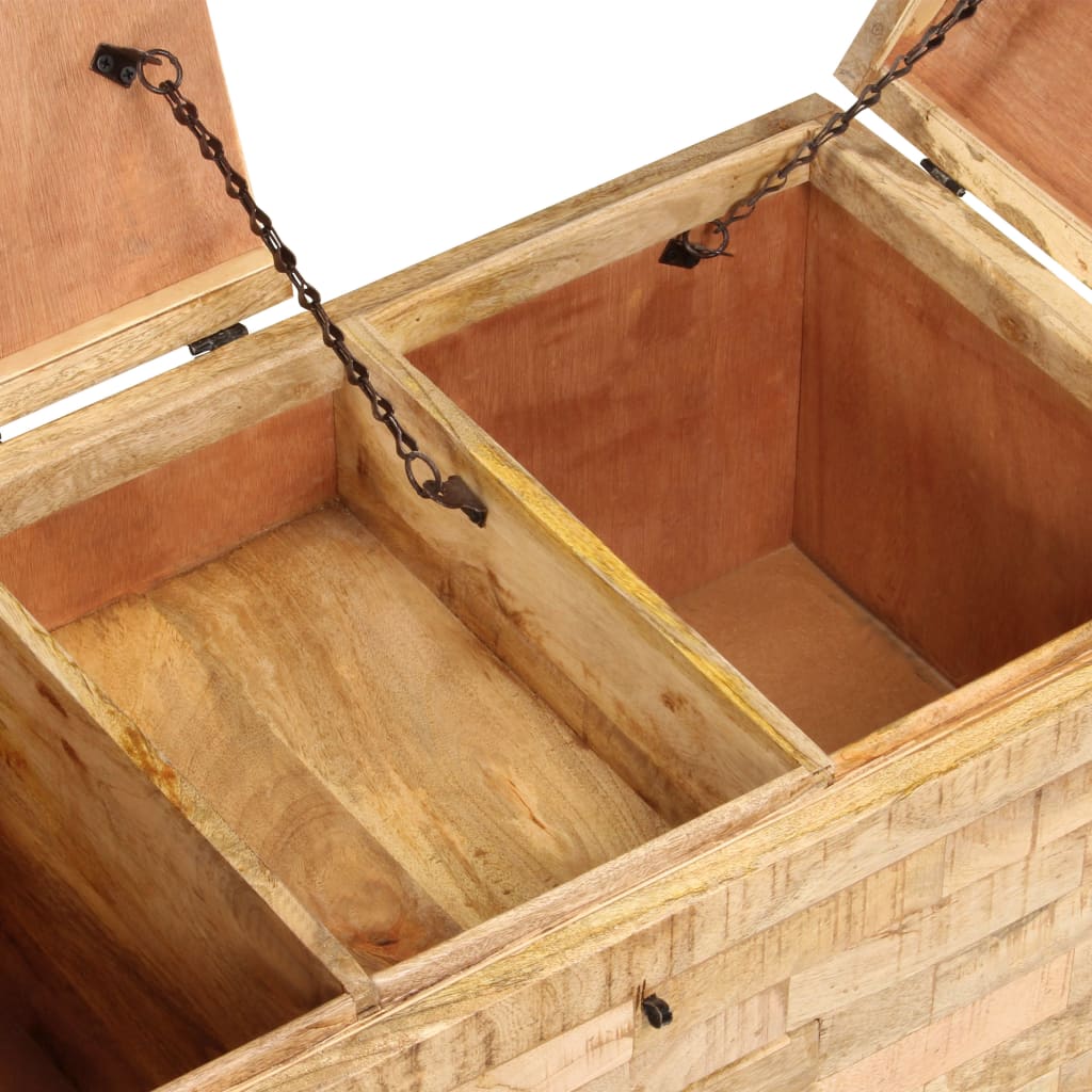 vidaXL Τραπεζάκι Σαλονιού 80 x 40 x 35 εκ. από Μασίφ Ξύλο Μάνγκο