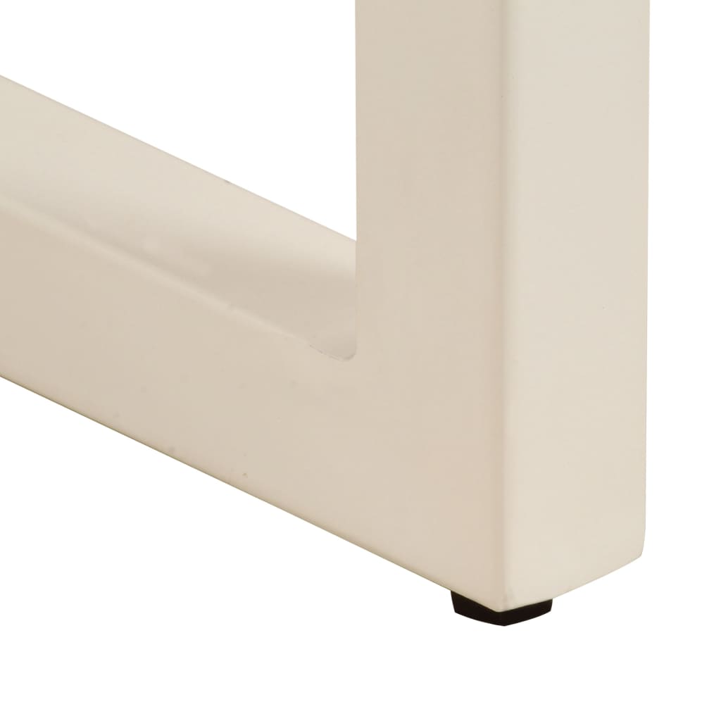 vidaXL Τραπεζαρία 115 x 55 x 76 εκ. από Μασίφ Ξύλο Μάνγκο και Ατσάλι