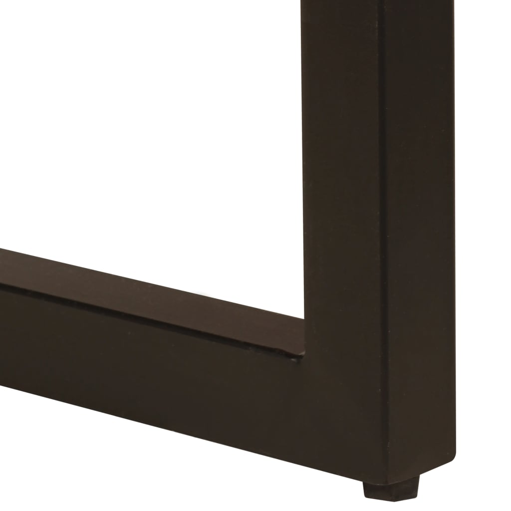 vidaXL Τραπεζάκι Σαλονιού 100 x 50 x 35 εκ. Ανακυκλωμένο Ξύλο/Ατσάλι