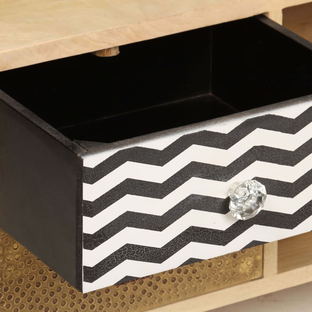 vidaXL Έπιπλο Τηλεόρασης 120 x 30 x 40 εκ. από Μασίφ Ξύλο Μάνγκο