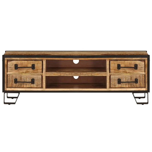 vidaXL Έπιπλο Τηλεόρασης με Συρτάρια 120x30x40 εκ. Μασίφ Ξύλο Μάνγκο