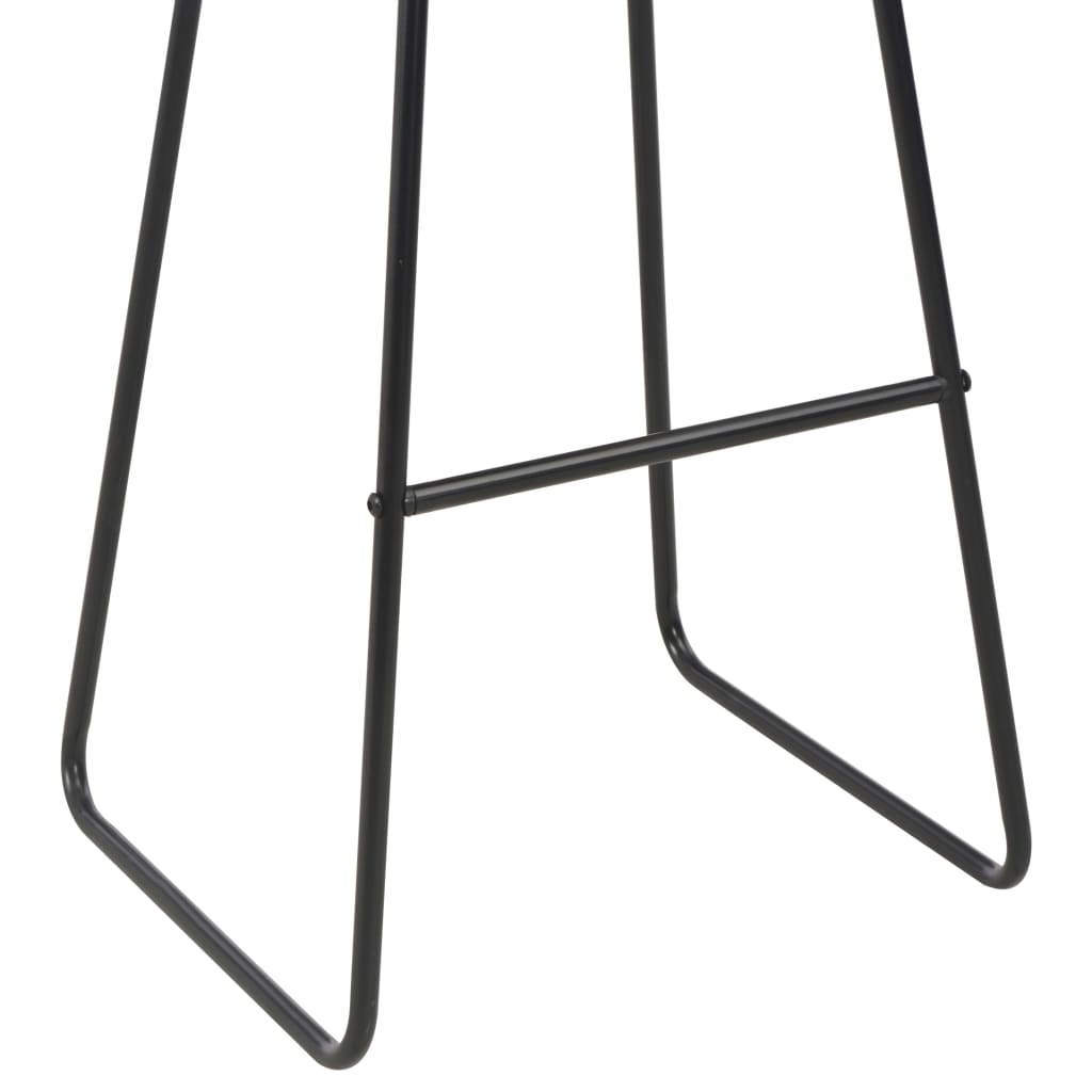vidaXL Σκαμπό Μπαρ 2 τεμ. Μαύρα από Συνθετικό Δέρμα