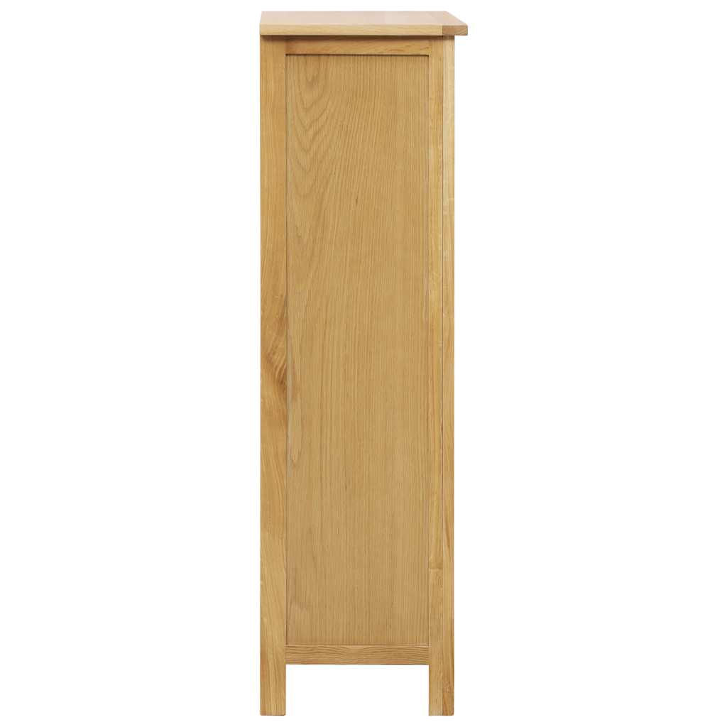 vidaXL Παπουτσοθήκη 76 x 37 x 105 εκ. από Μασίφ Ξύλο Δρυός