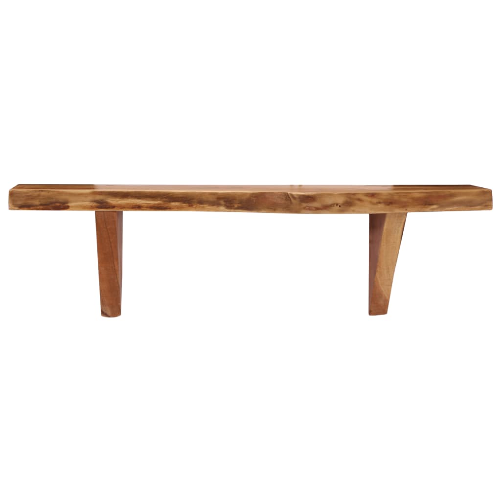 vidaXL Ράφια Τοίχου 2 τεμ. 60 x 20 x 18 εκ. από Μασίφ Ξύλο Ακακίας