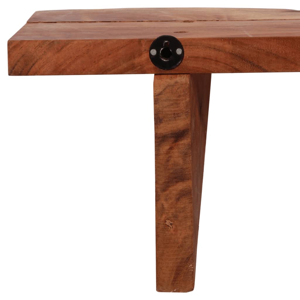 vidaXL Ράφια Τοίχου 2 τεμ. 90 x 20 x 18 εκ. από Μασίφ Ξύλο Ακακίας