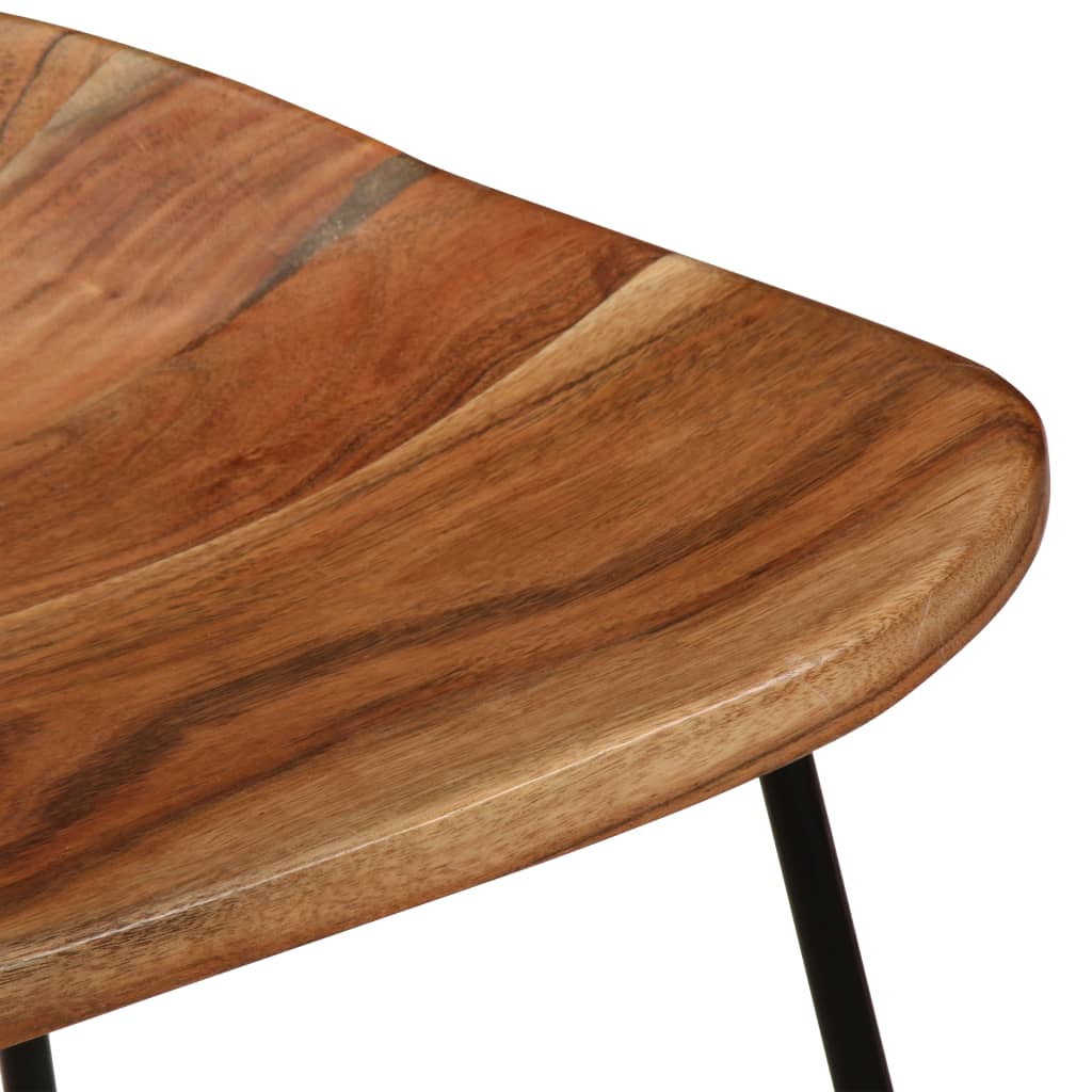 vidaXL Σκαμπό Μπαρ 2 τεμ. από Μασίφ Ξύλο Ακακίας