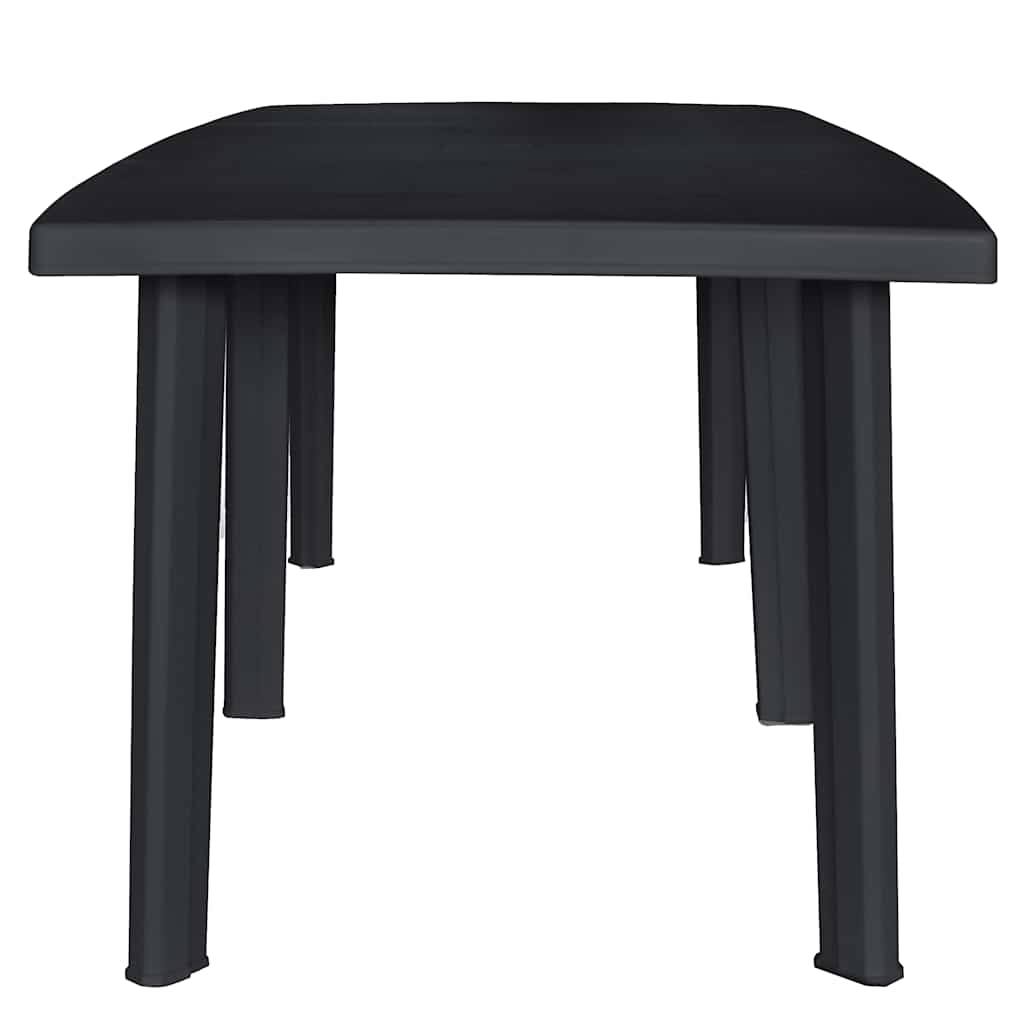 vidaXL Τραπέζι Κήπου Ανθρακί 216 x 90 x 72 εκ. Πλαστικό