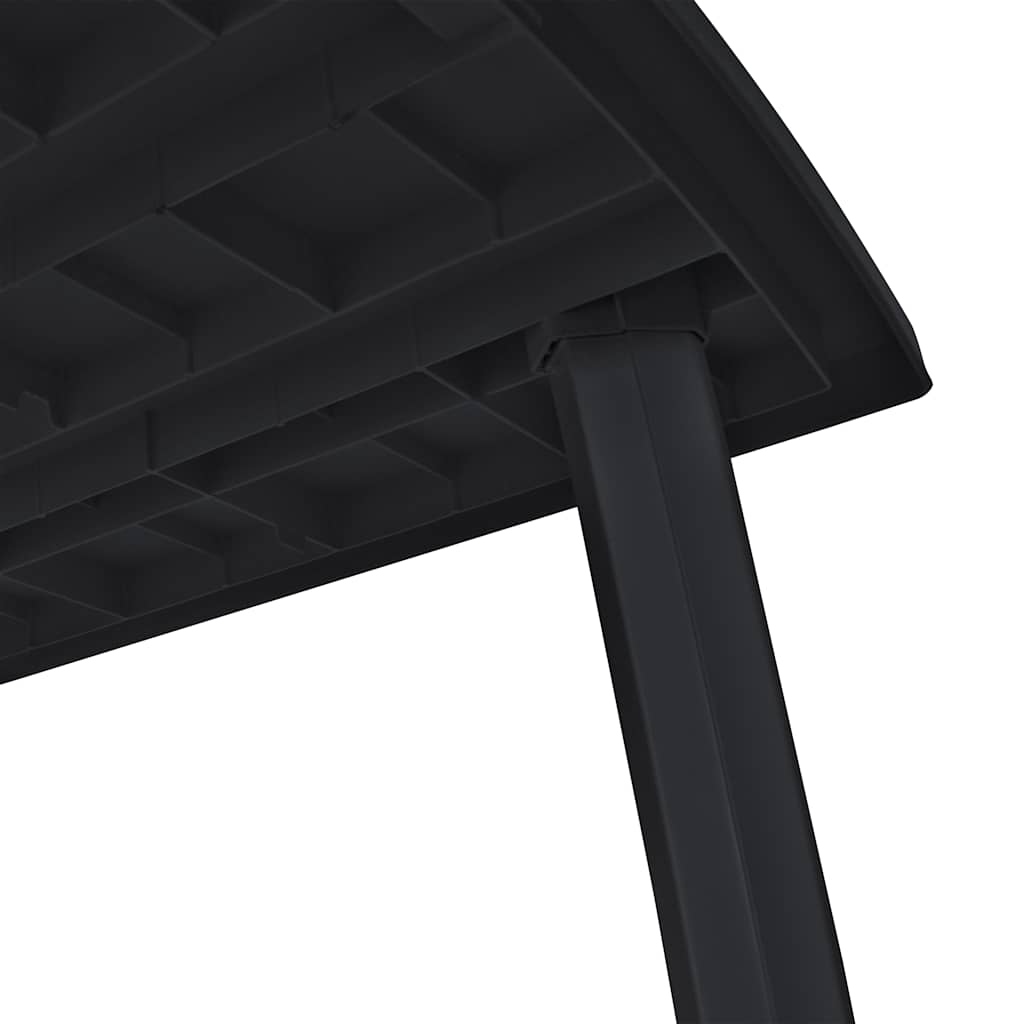 vidaXL Τραπέζι Κήπου Ανθρακί 216 x 90 x 72 εκ. Πλαστικό