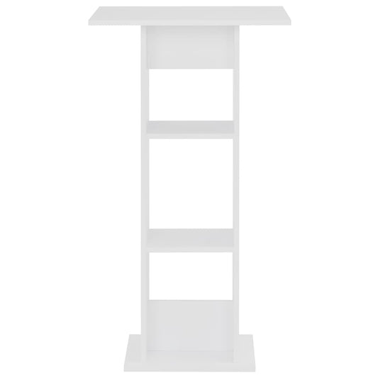 vidaXL Τραπέζι Μπαρ Λευκό 60 x 60 x 110 εκ.