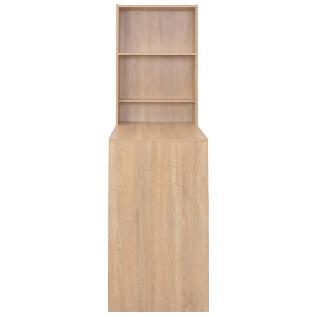 vidaXL Τραπέζι Μπαρ με Ράφι Χρώμα Δρυός 115 x 59 x 200 εκ.