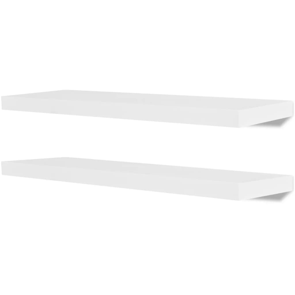 vidaXL Ράφια Τοίχου 4 τεμ. Λευκά 80 εκ.