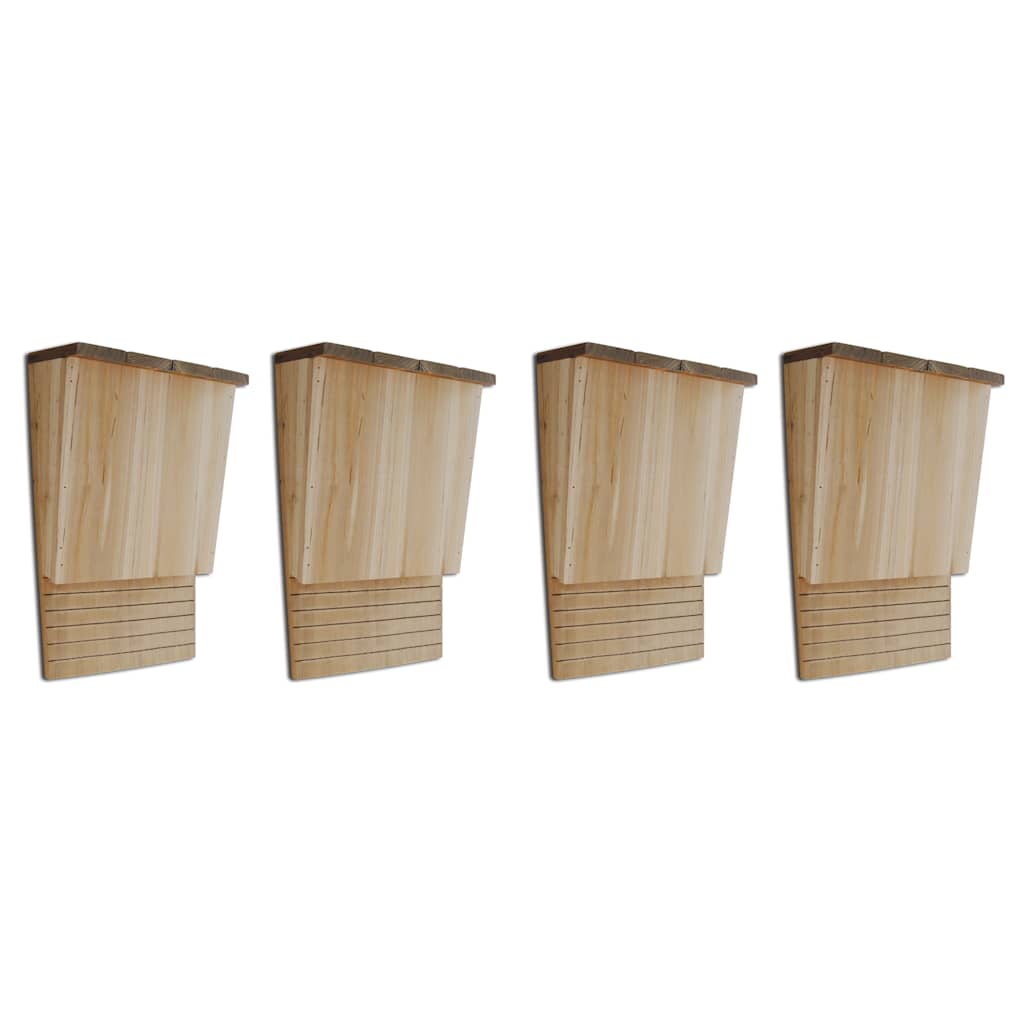 vidaXL Σπιτάκια Νυχτερίδας 4 τεμ. 22x12x34 εκ. Ξύλινα