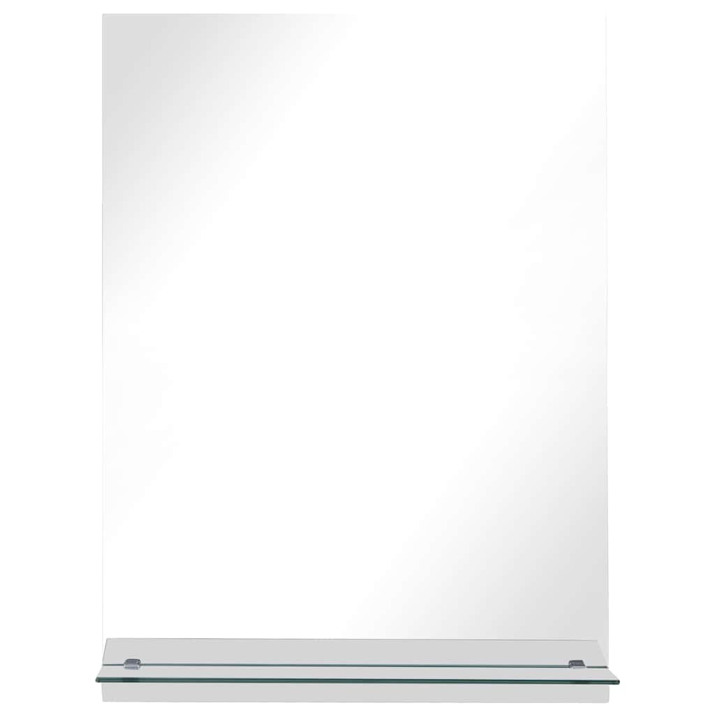 vidaXL Καθρέφτης Τοίχου με Ράφι 50 x 70 εκ. από Ψημένο Γυαλί