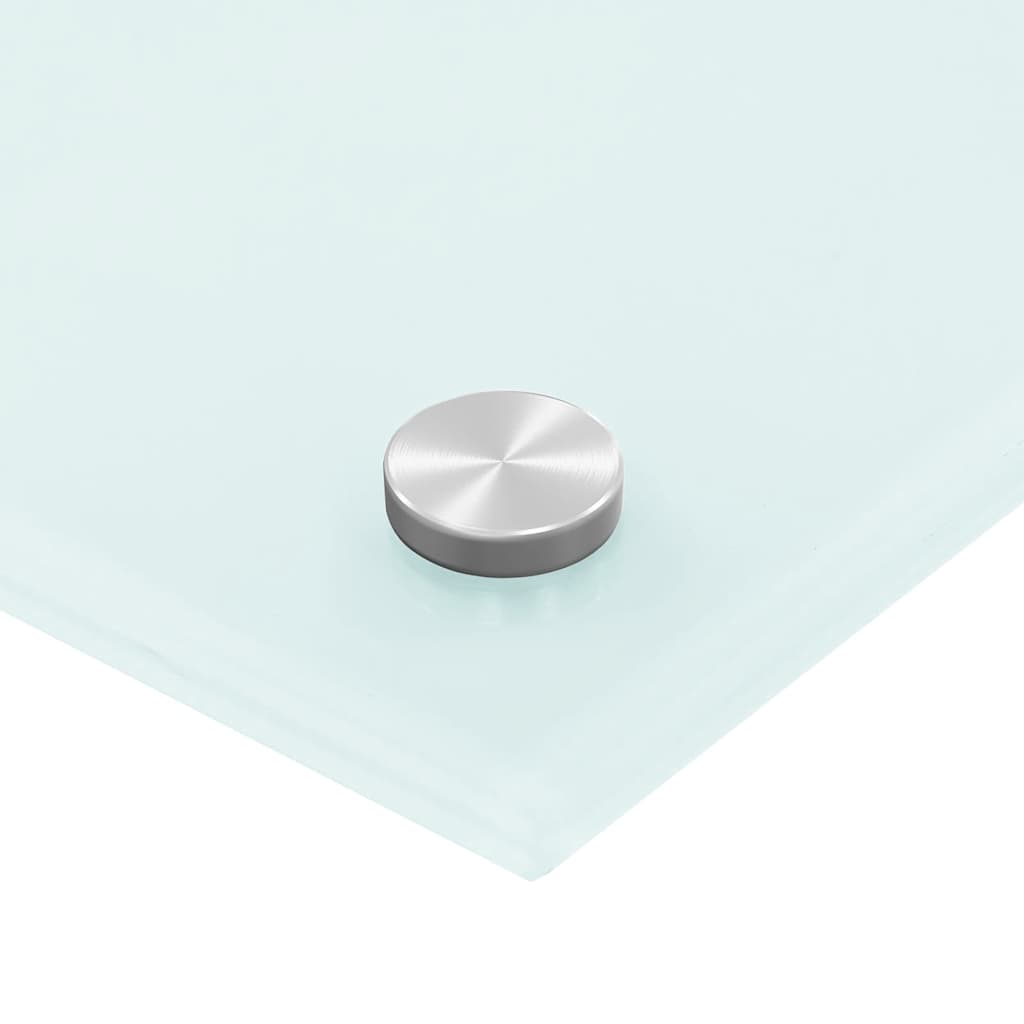 vidaXL Πλάτη Κουζίνας Λευκή 90 x 50 εκ. από Ψημένο Γυαλί