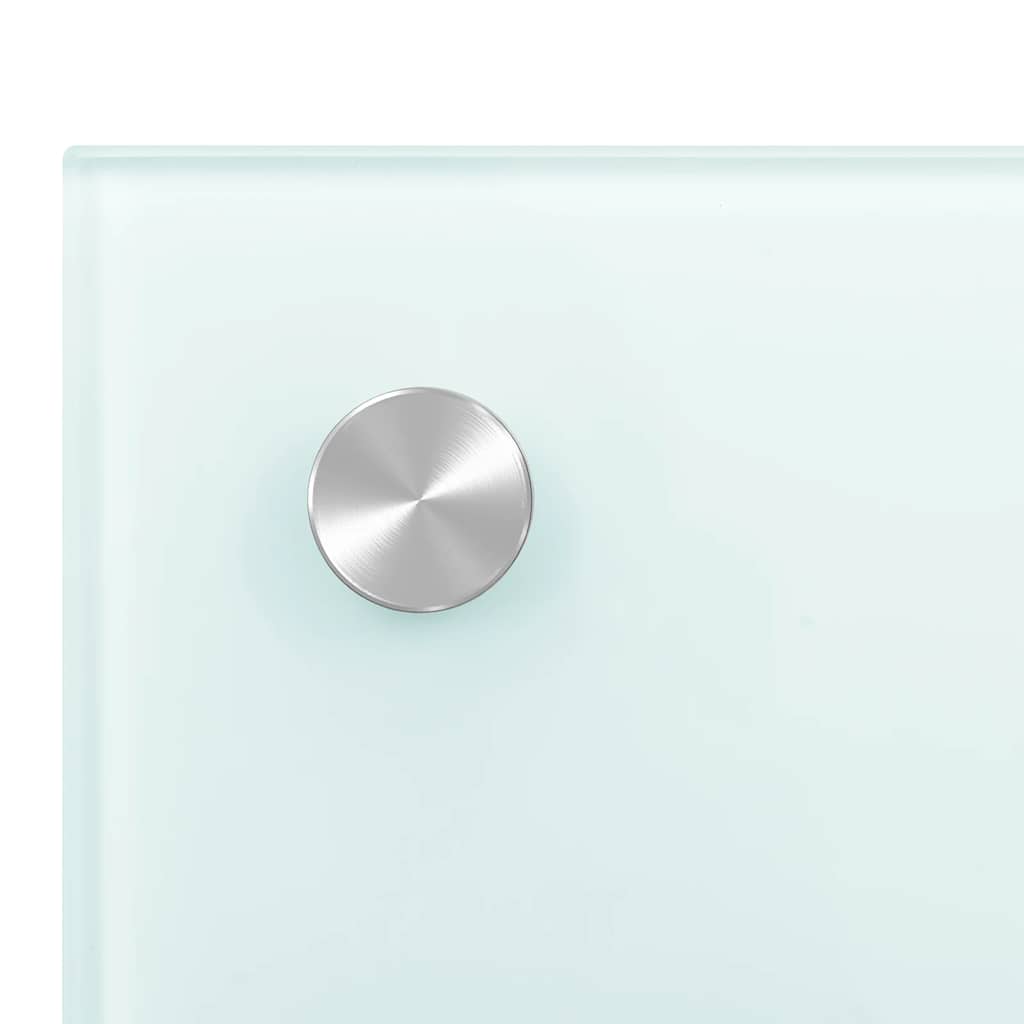 vidaXL Πλάτη Κουζίνας Λευκή 90 x 60 εκ. από Ψημένο Γυαλί