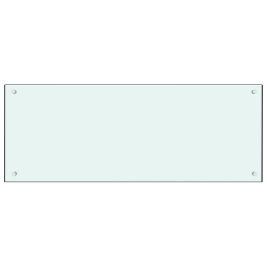 vidaXL Πλάτη Κουζίνας Λευκή 100 x 40 εκ. από Ψημένο Γυαλί