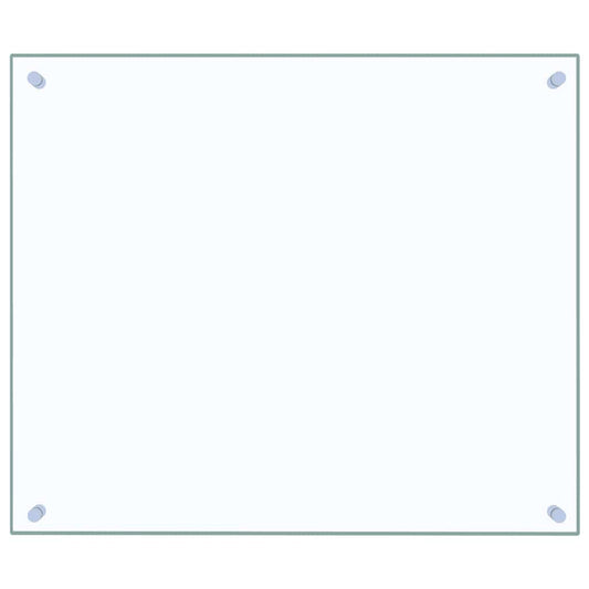 vidaXL Πλάτη Κουζίνας Διαφανής 70 x 60 εκ. από Ψημένο Γυαλί