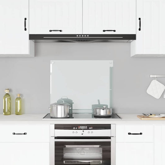 vidaXL Πλάτη Κουζίνας Διαφανής 70 x 60 εκ. από Ψημένο Γυαλί