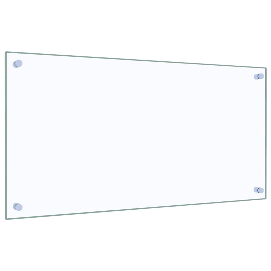 vidaXL Πλάτη Κουζίνας Διαφανής 80 x 40 εκ. από Ψημένο Γυαλί