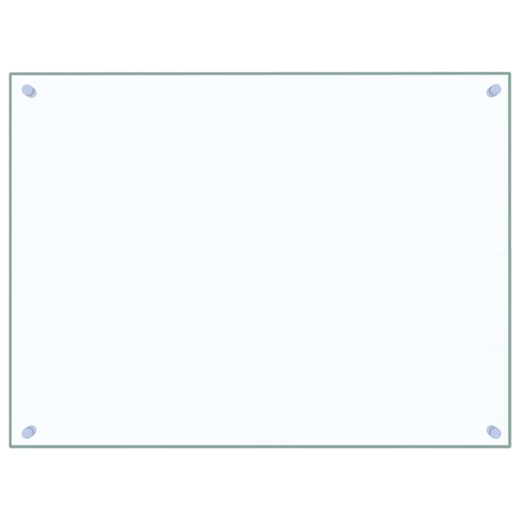 vidaXL Πλάτη Κουζίνας Διαφανής 80 x 60 εκ. από Ψημένο Γυαλί