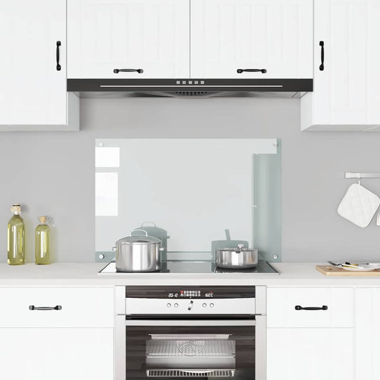 vidaXL Πλάτη Κουζίνας Διαφανής 90 x 60 εκ. από Ψημένο Γυαλί