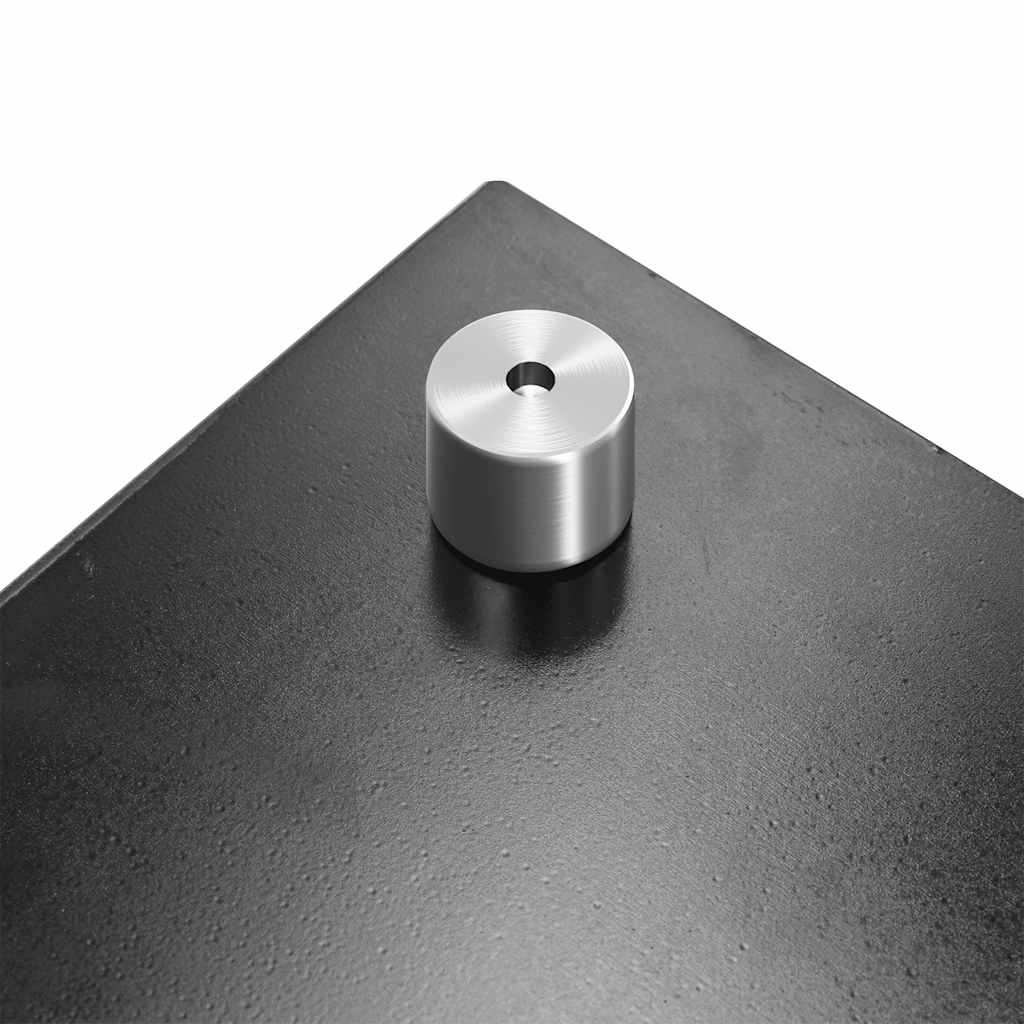 vidaXL Πλάτη Κουζίνας Μαύρη 70 x 40 εκ. από Ψημένο Γυαλί